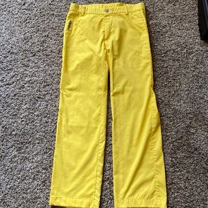 Yellow Nike golf pants